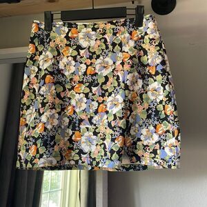 Floral Mini Skirt